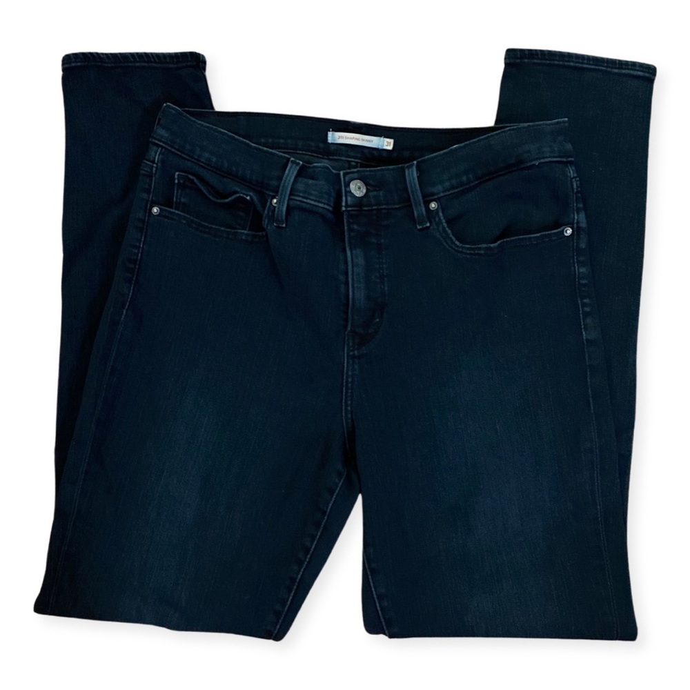Levi's dark gray/black solid shaping skinny jeans, size 31